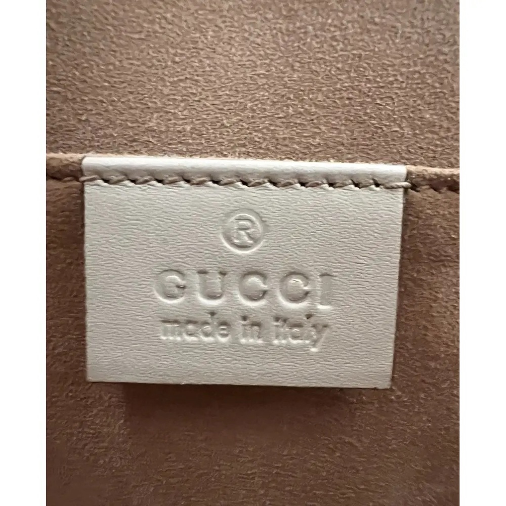 Gucci Sylvie Top Handle Bag - White Leather-Rare Gucci!-Comps are $1,700+ - Picture 5 of 15
